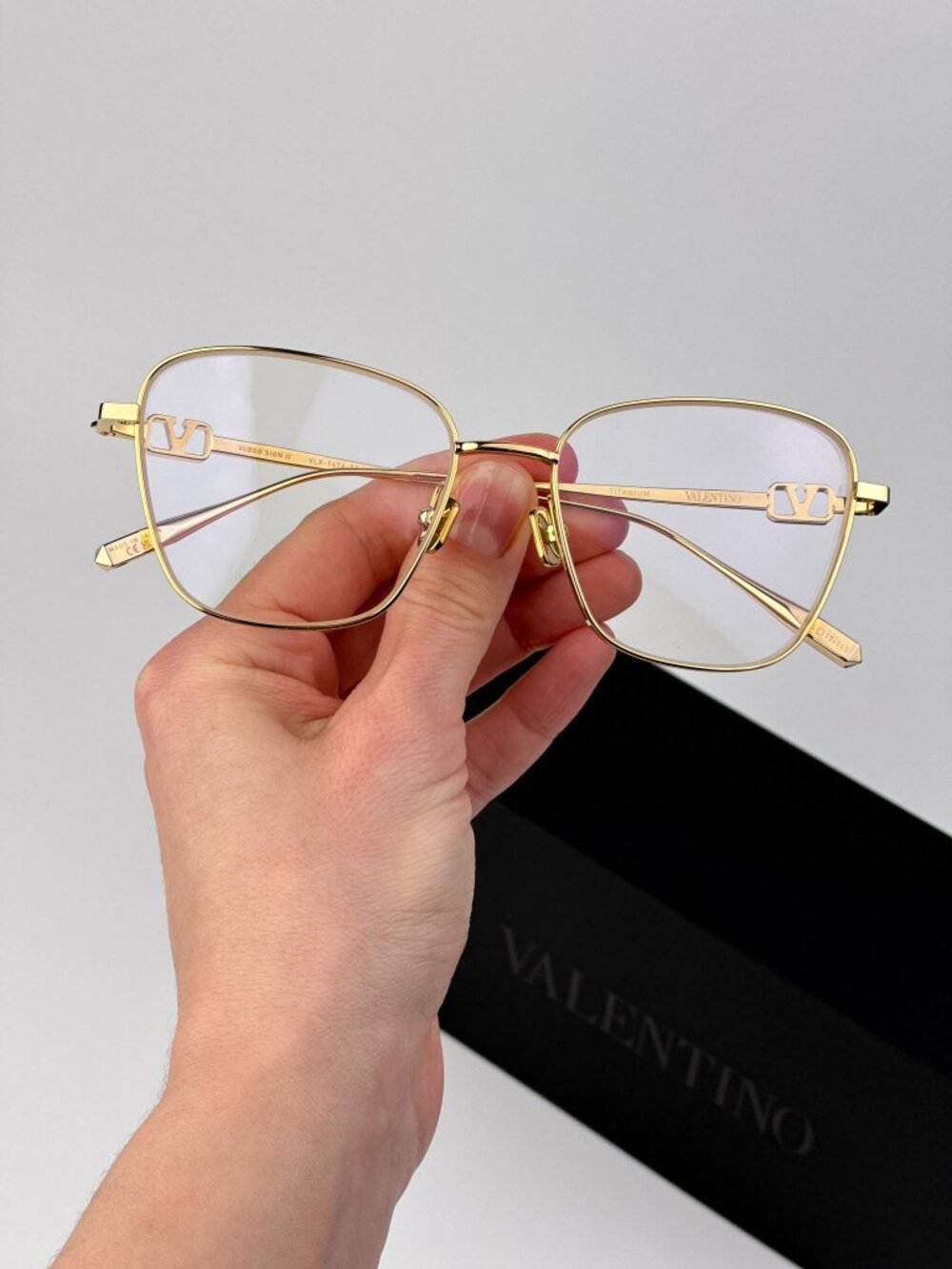 Valentino V-LOGO SIGN II VLX-167 A Butterfly Eyeglasses – Gold (Women)